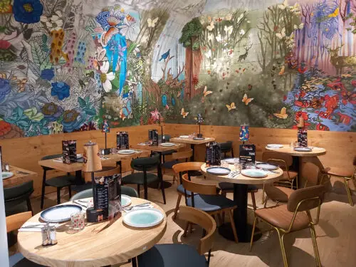 Photo coin de salle tunnel Restaurant Au Bateau