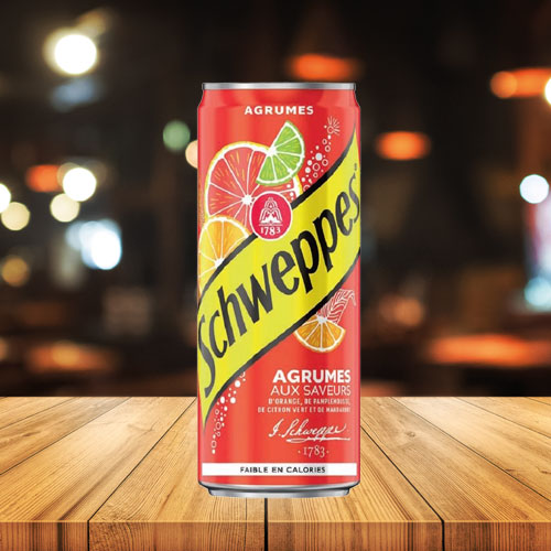 Photo Canette Schweppes Agrumes
