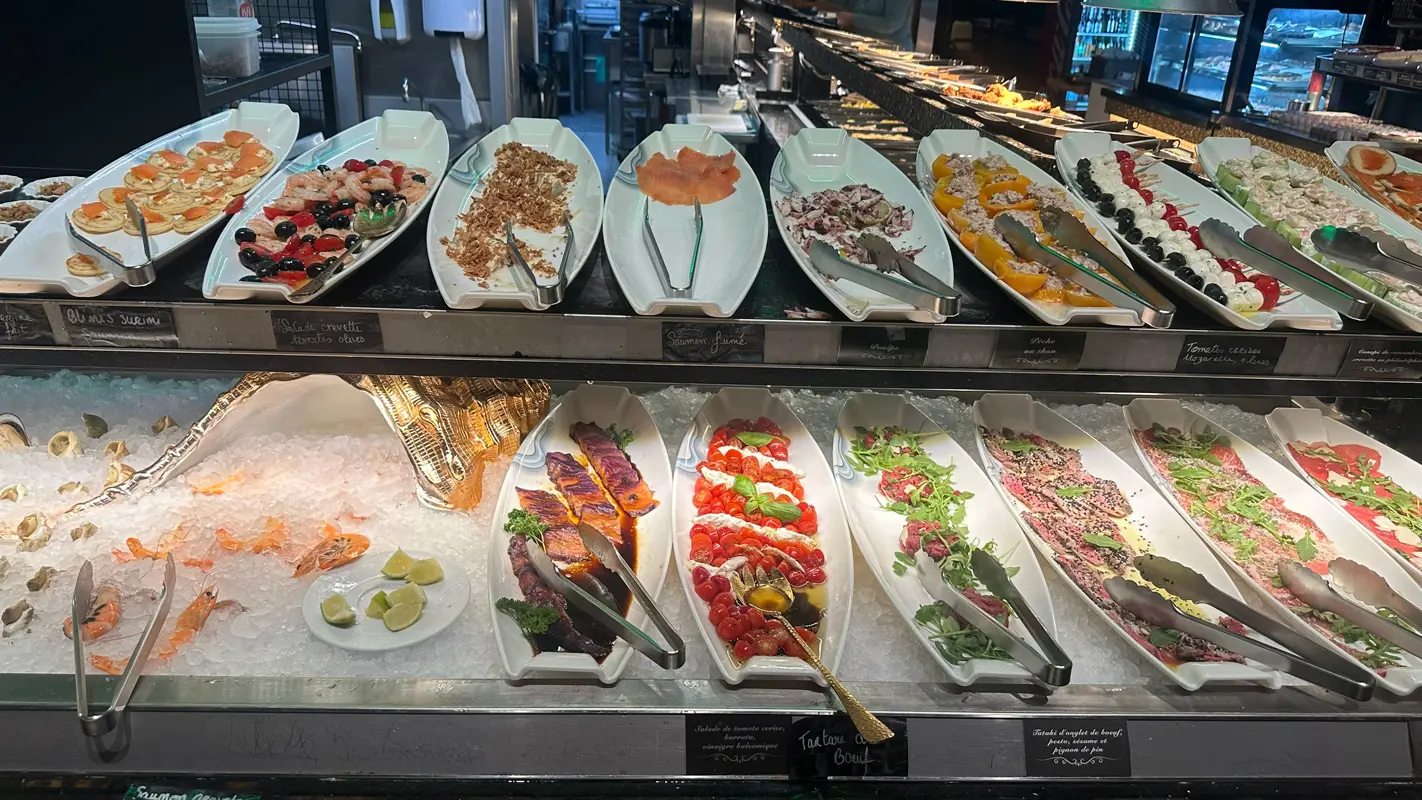 Photo buffet entrées froides