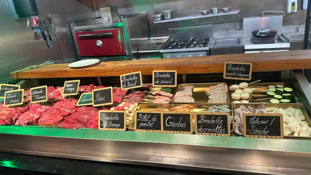 Photo viandes maturées et viandes blanches